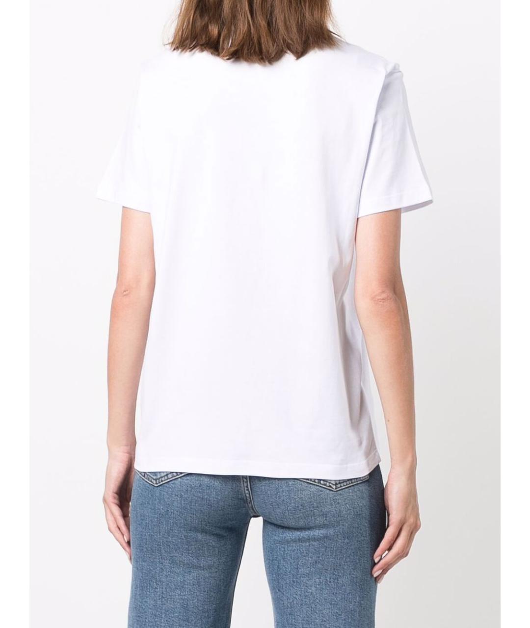 MSGM Белая хлопковая футболка, фото 4