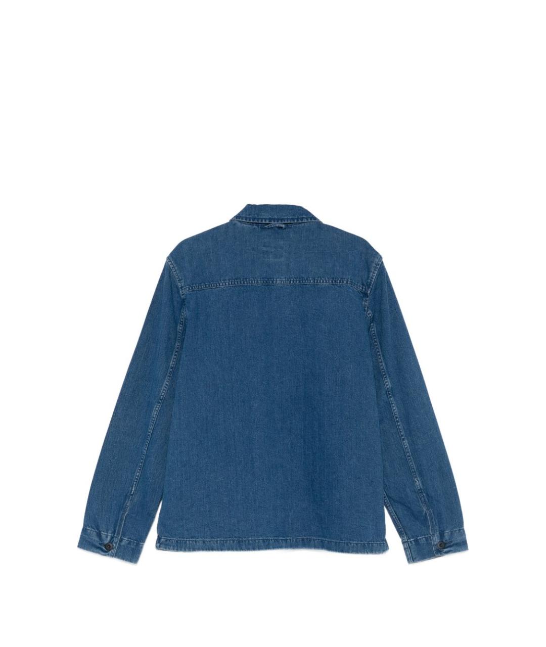 TIMBERLAND Синяя хлопковая кэжуал рубашка, фото 2