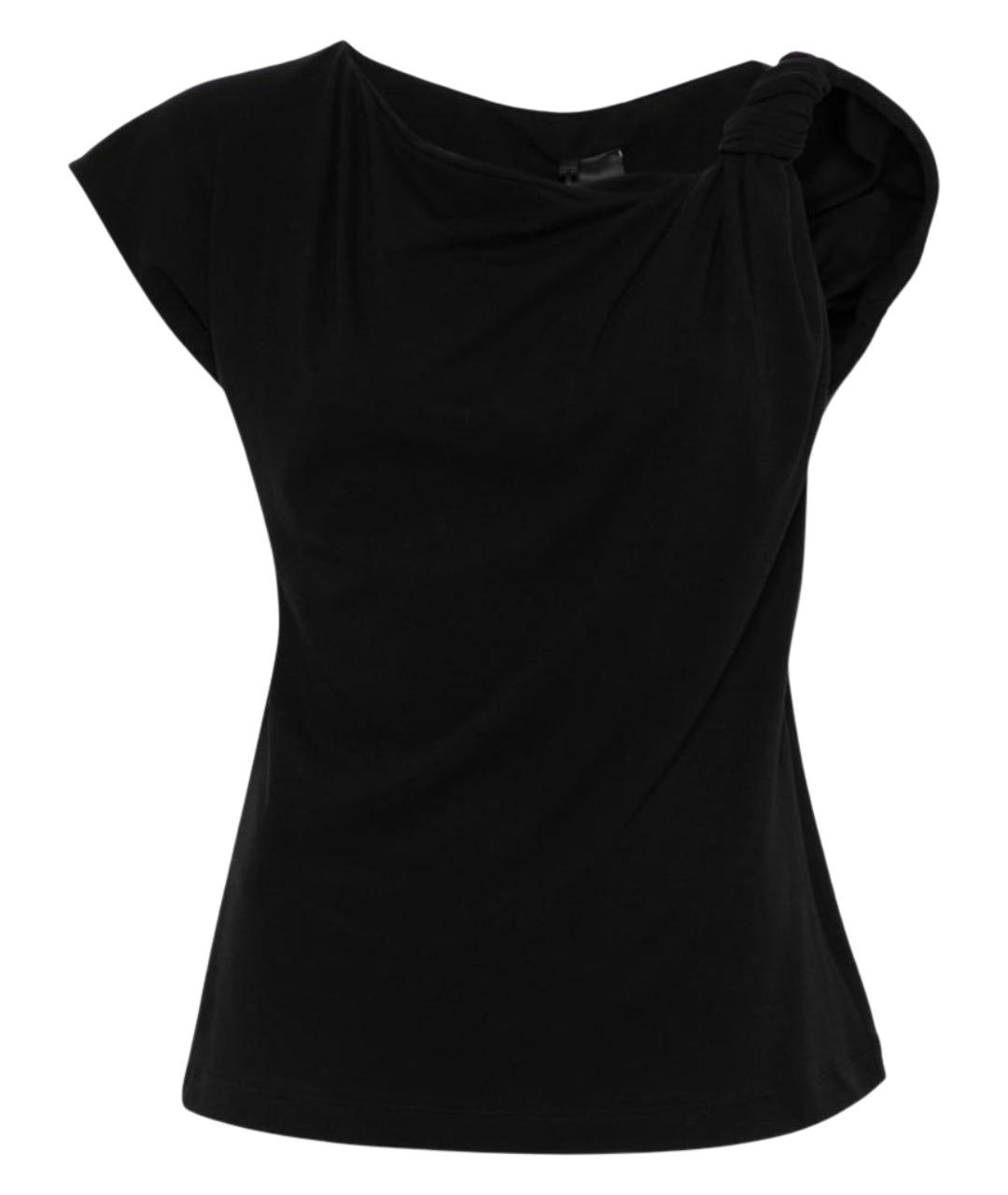 PINKO Черная хлопковая футболка, фото 1