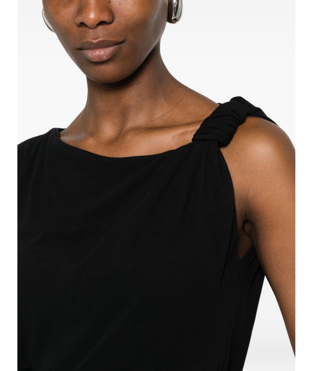 PINKO Черная хлопковая футболка, фото 2