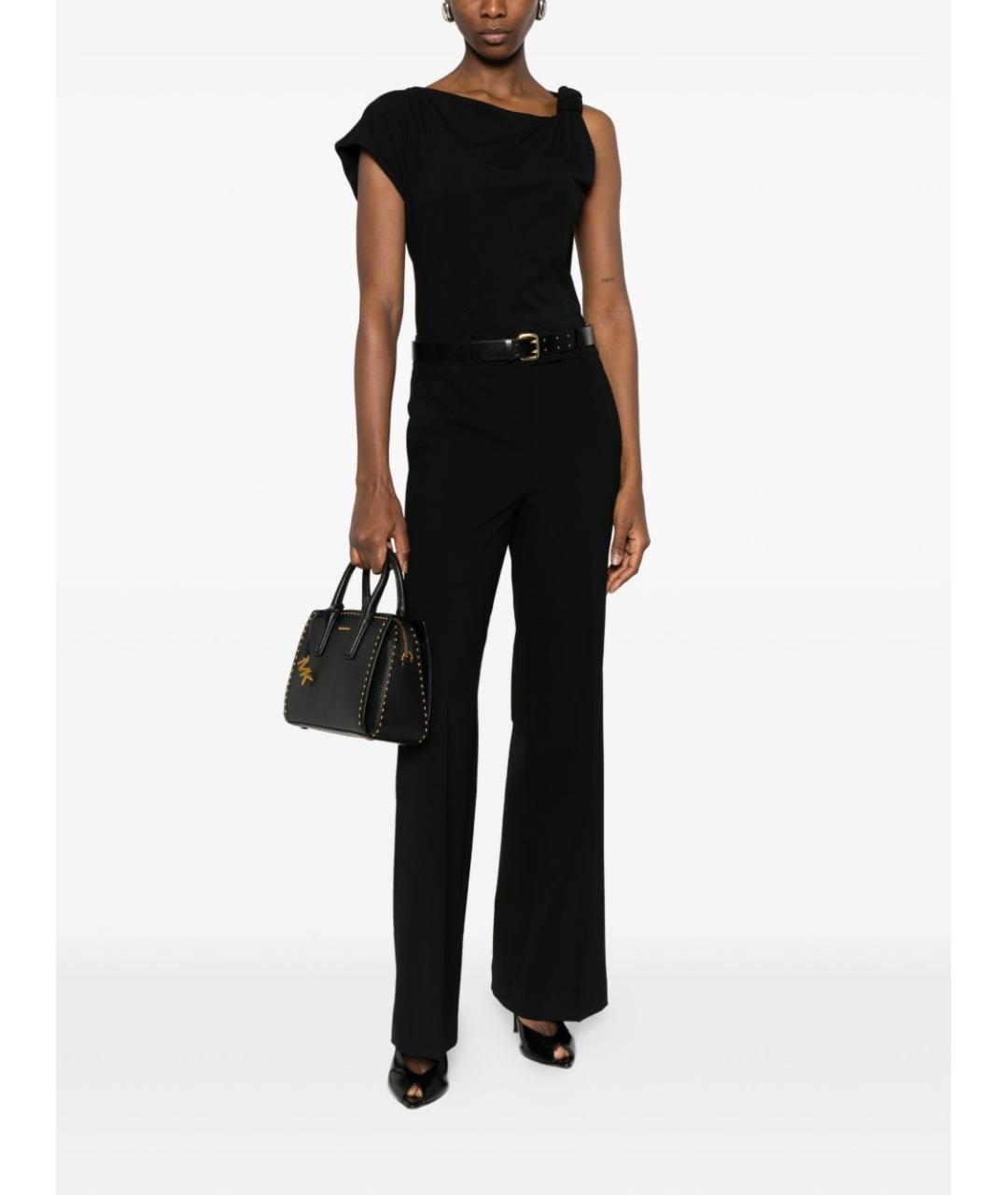 PINKO Черная хлопковая футболка, фото 3