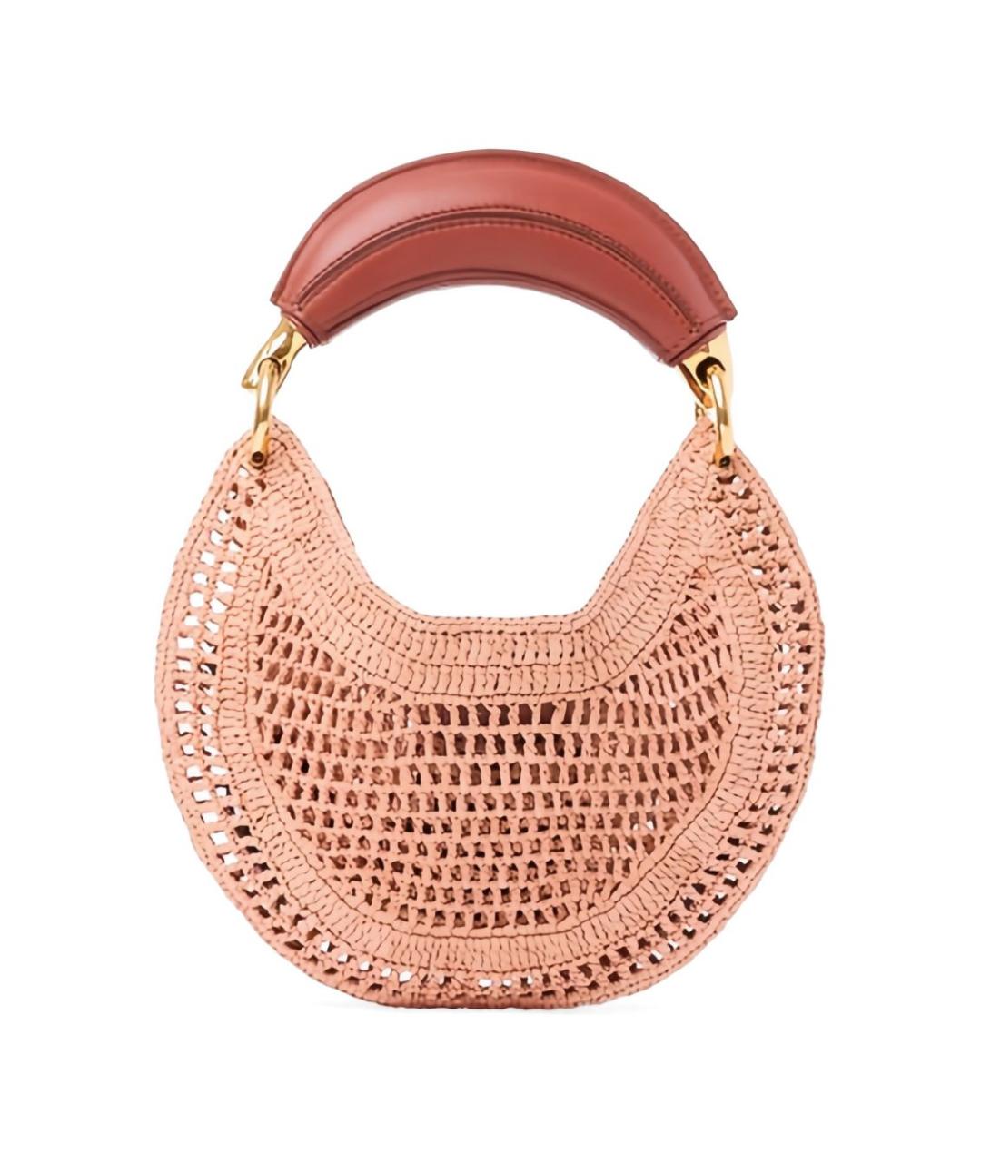 CHLOE Розовая пелетеная сумка через плечо, фото 3