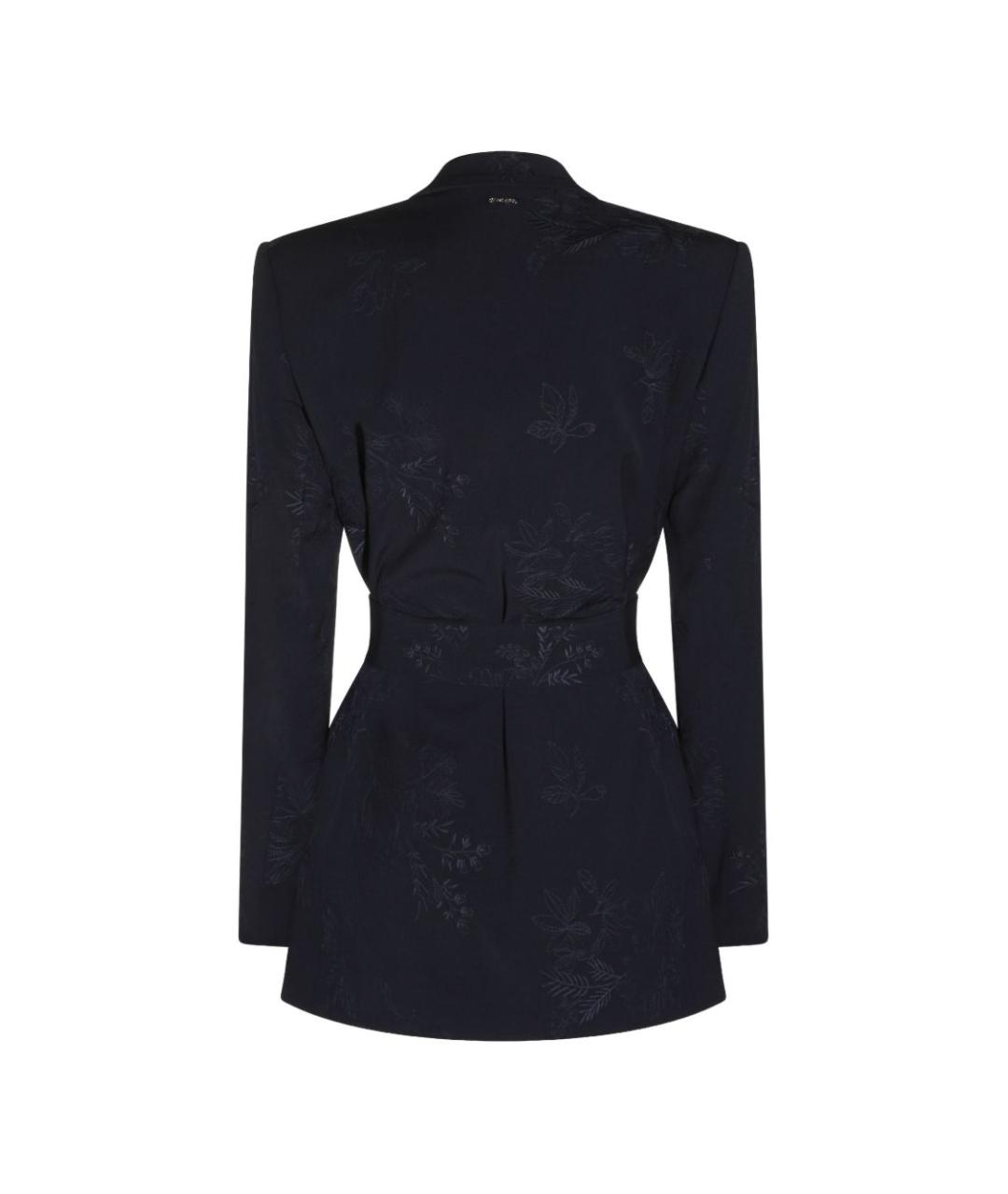 TWIN-SET Черное полиэстеровое платье, фото 4