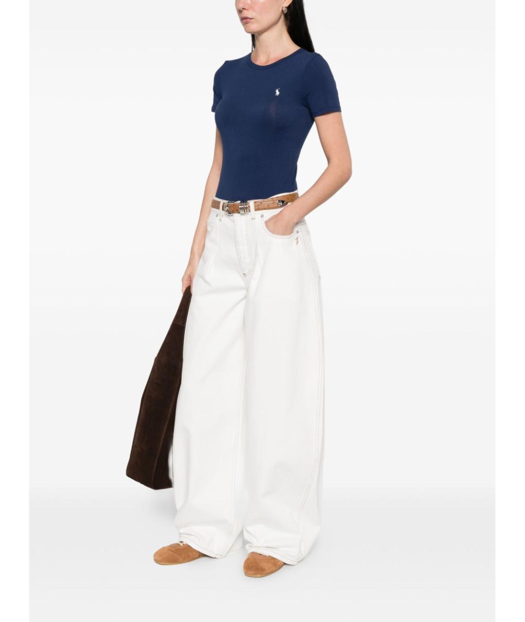 POLO RALPH LAUREN Синее хлопковое боди, фото 5