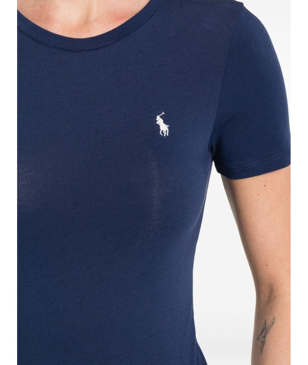 POLO RALPH LAUREN Синее хлопковое боди, фото 4