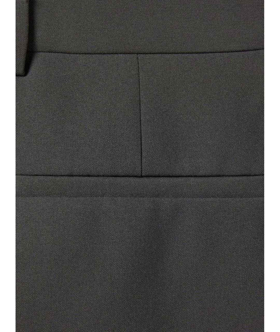 GUCCI Зеленые полиэстеровые прямые брюки, фото 2