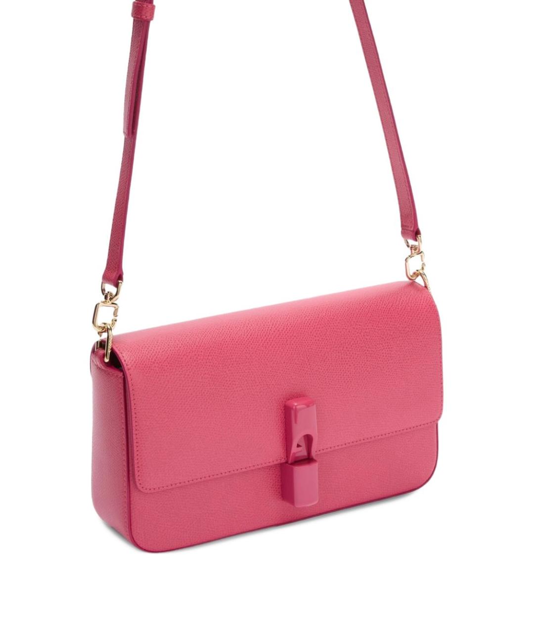 FURLA Розовая кожаная сумка через плечо, фото 5