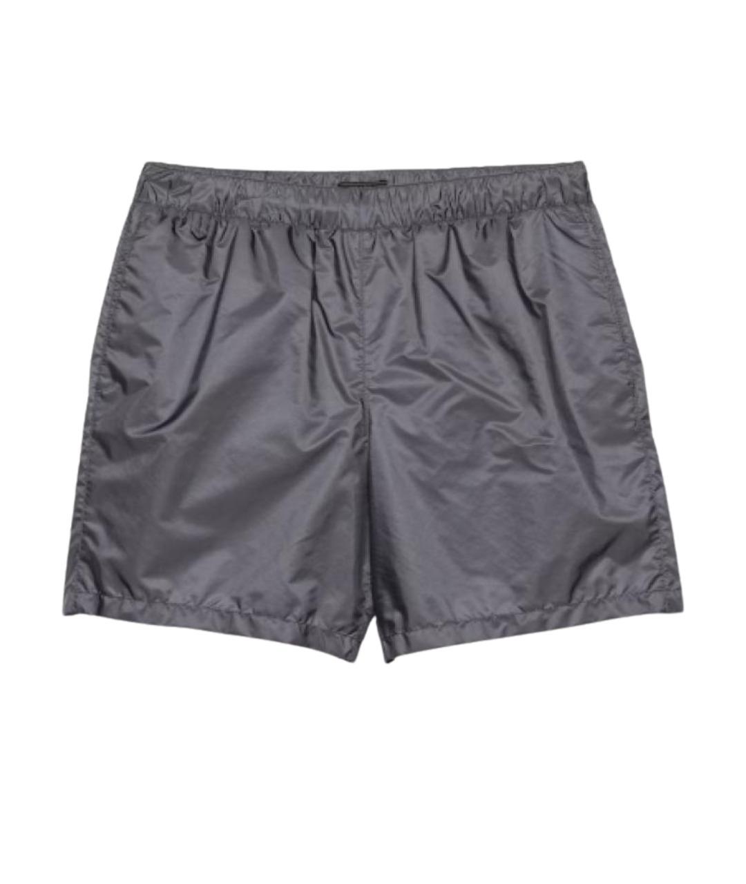 PRADA Серые полиамидовые шорты, фото 1
