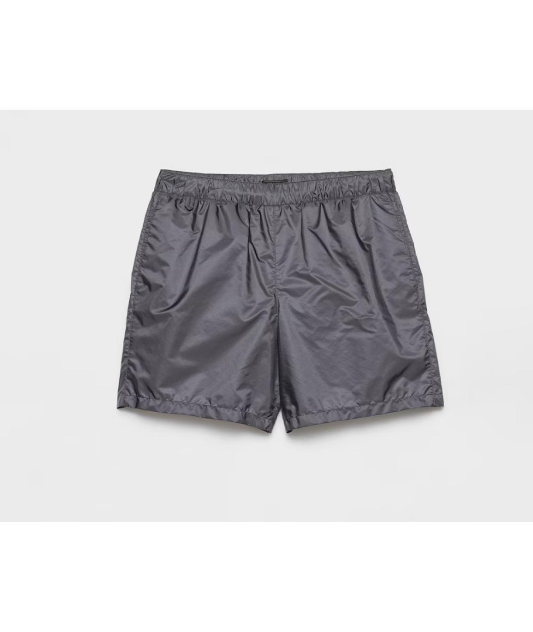 PRADA Серые полиамидовые шорты, фото 2