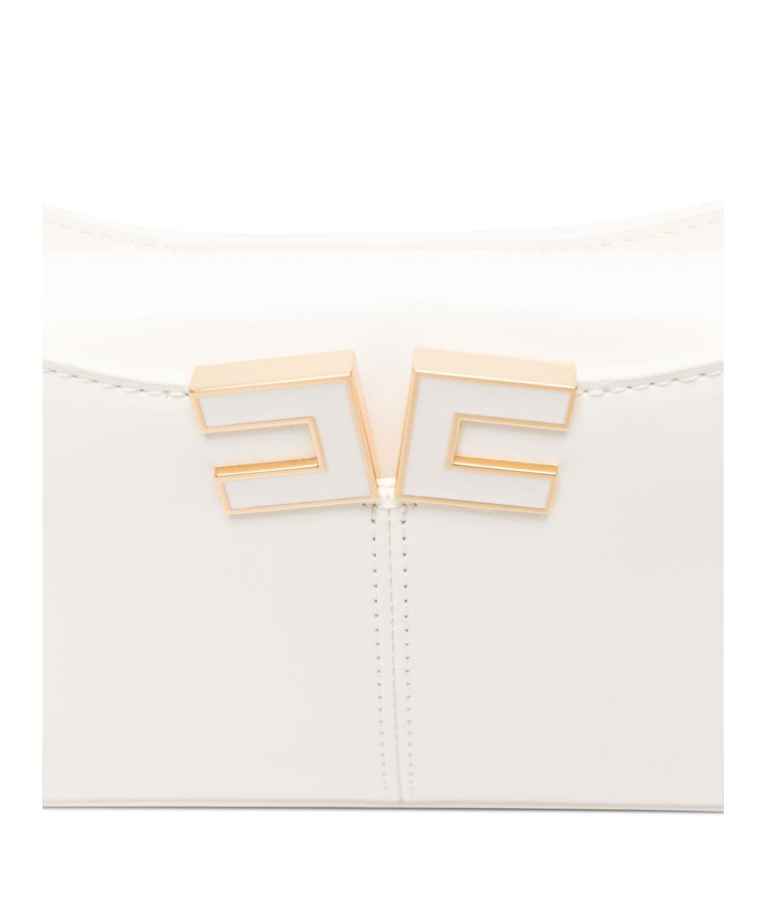 ELISABETTA FRANCHI Белая сумка через плечо, фото 5