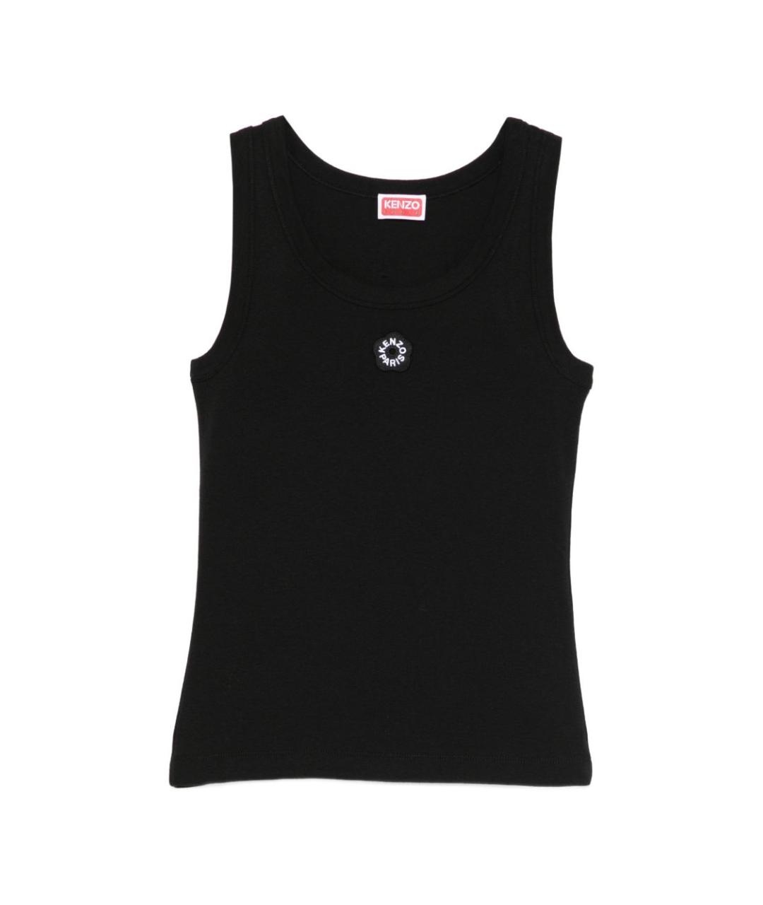 KENZO Черная хлопковая майка, фото 1