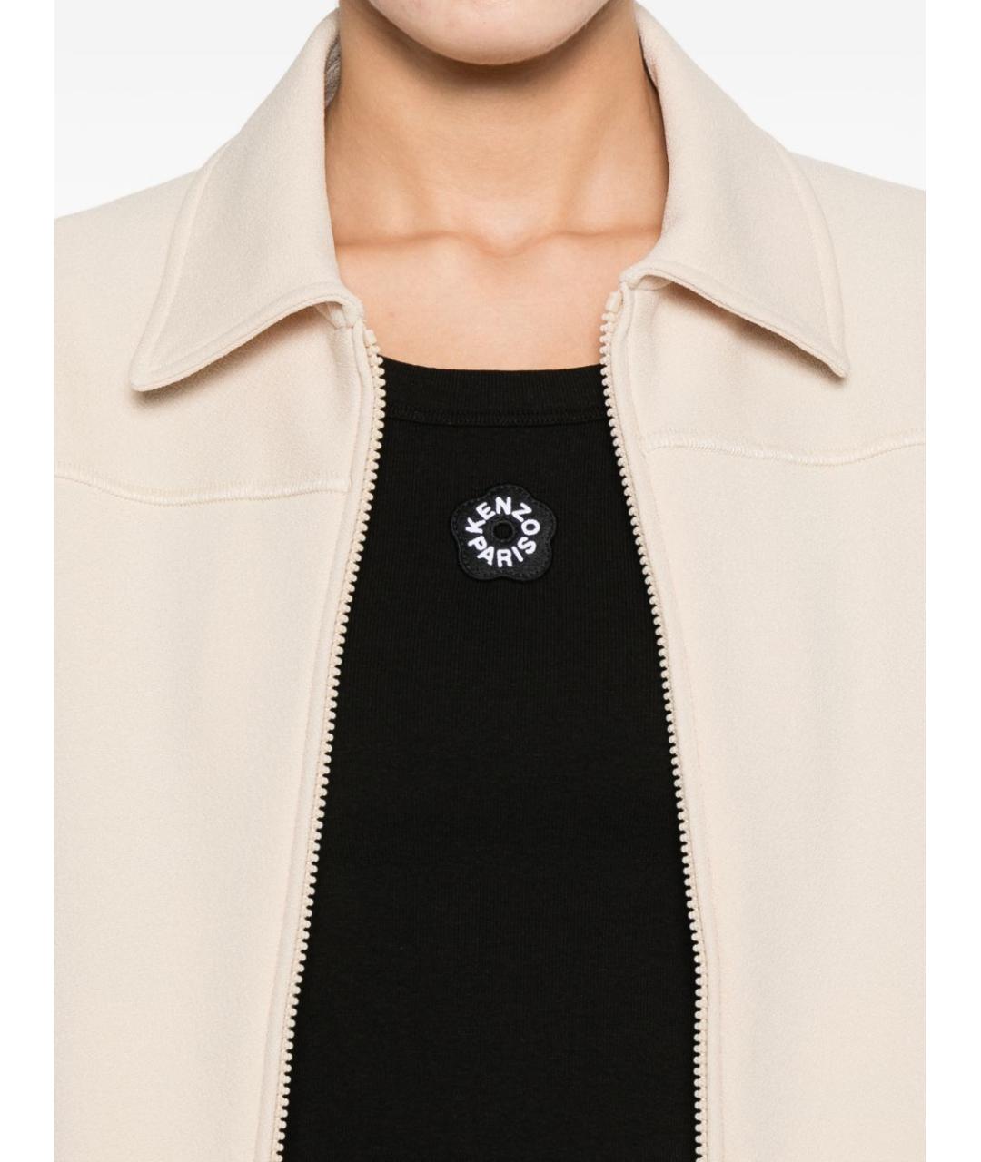 KENZO Черная хлопковая майка, фото 2