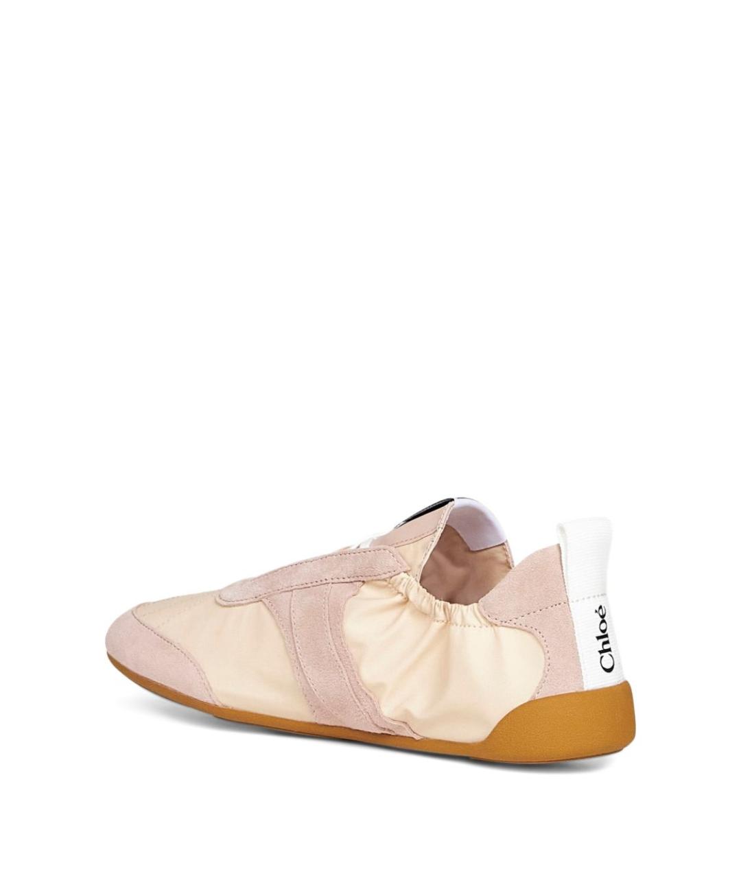 CHLOE Бежевые текстильные кроссовки, фото 2