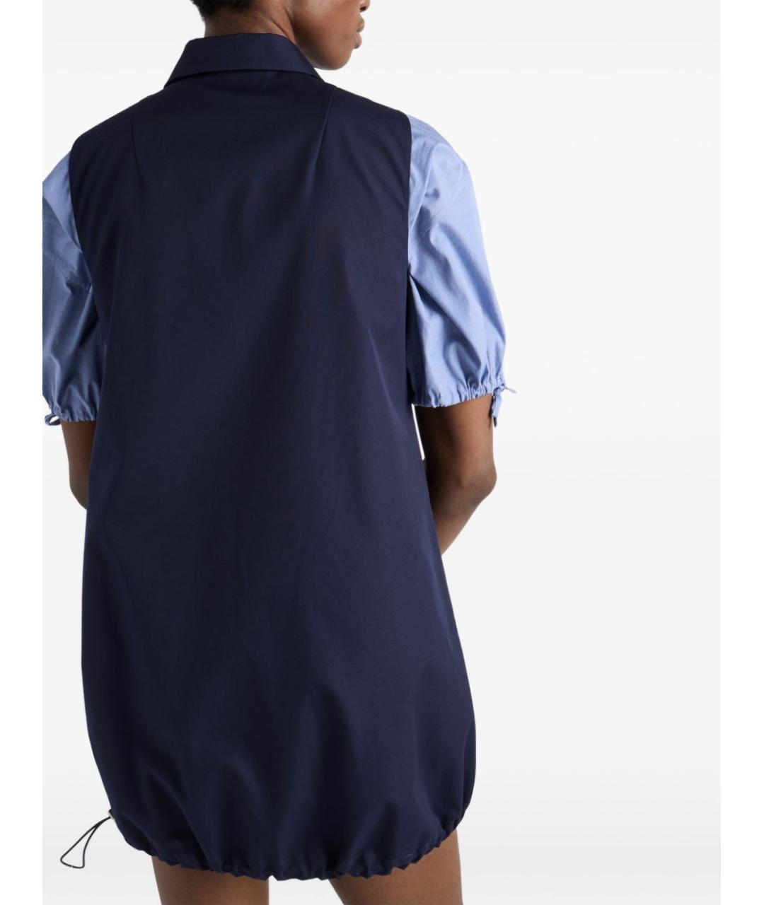 PRADA Синее полиэстеровое повседневное платье, фото 6