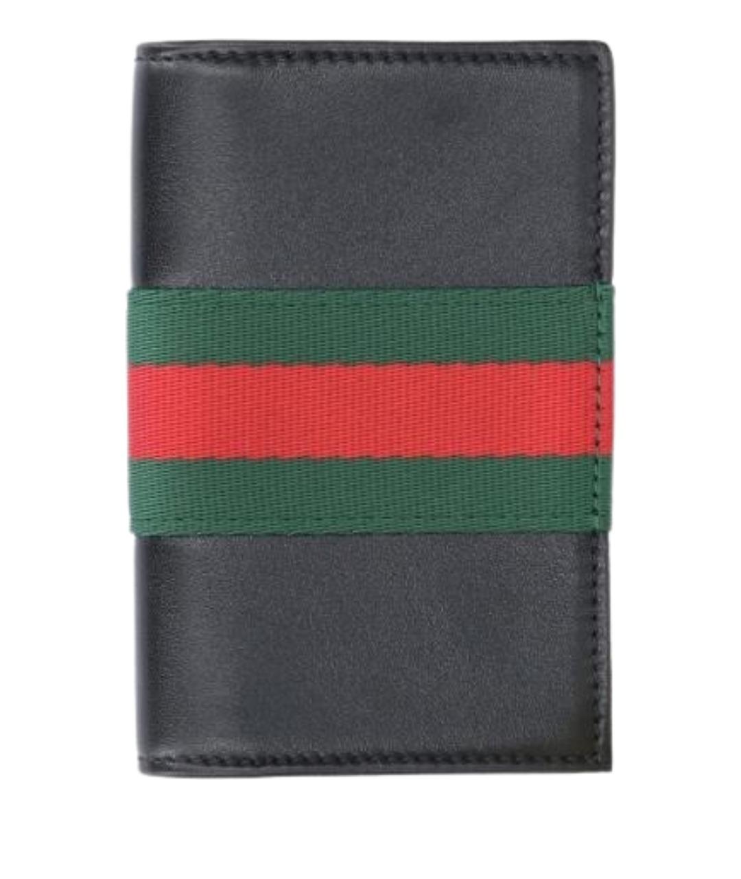 GUCCI Черный кожаный кардхолдер, фото 1