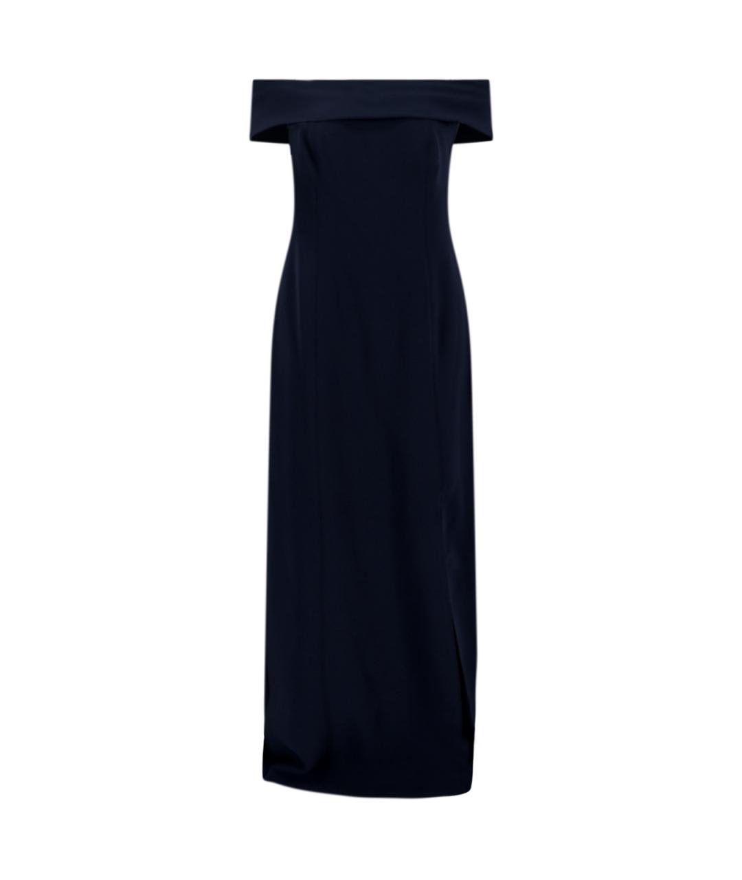 RALPH LAUREN Черное полиэстеровое вечернее платье, фото 1