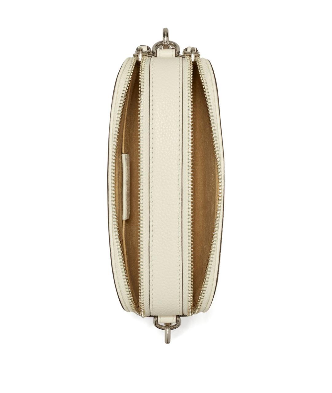 TORY BURCH Бежевая кожаная сумка через плечо, фото 2