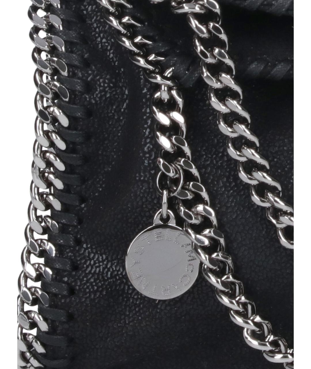 STELLA MCCARTNEY Черная синтетическая сумка тоут, фото 4