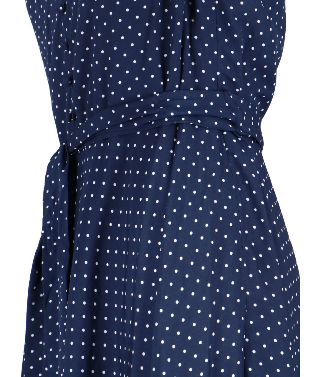 RALPH LAUREN Синее полиэстеровое повседневное платье, фото 3