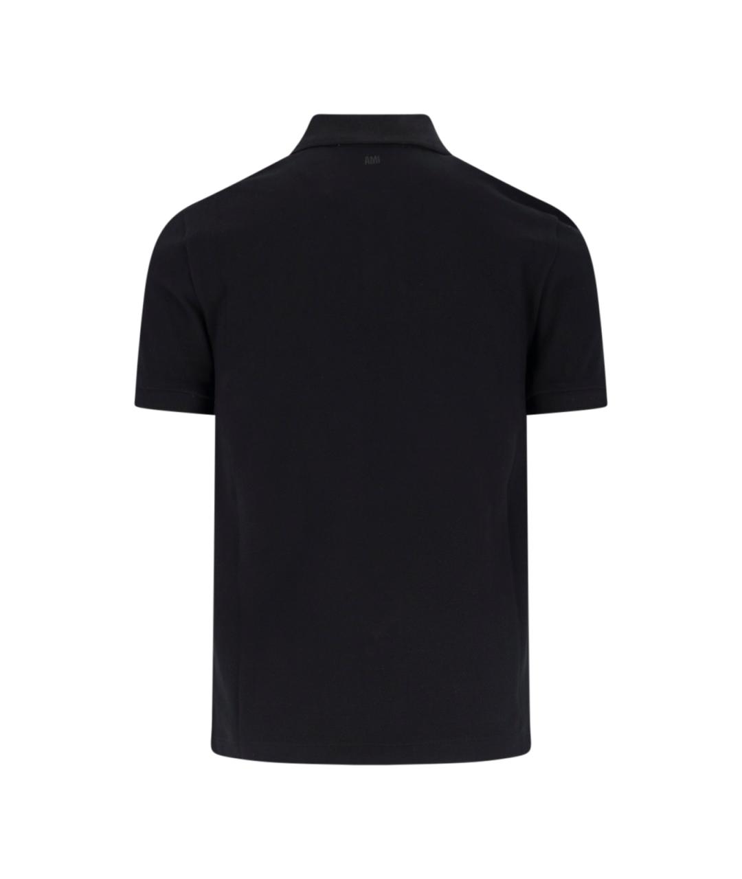 Ami Paris Черная хлопковая футболка, фото 2