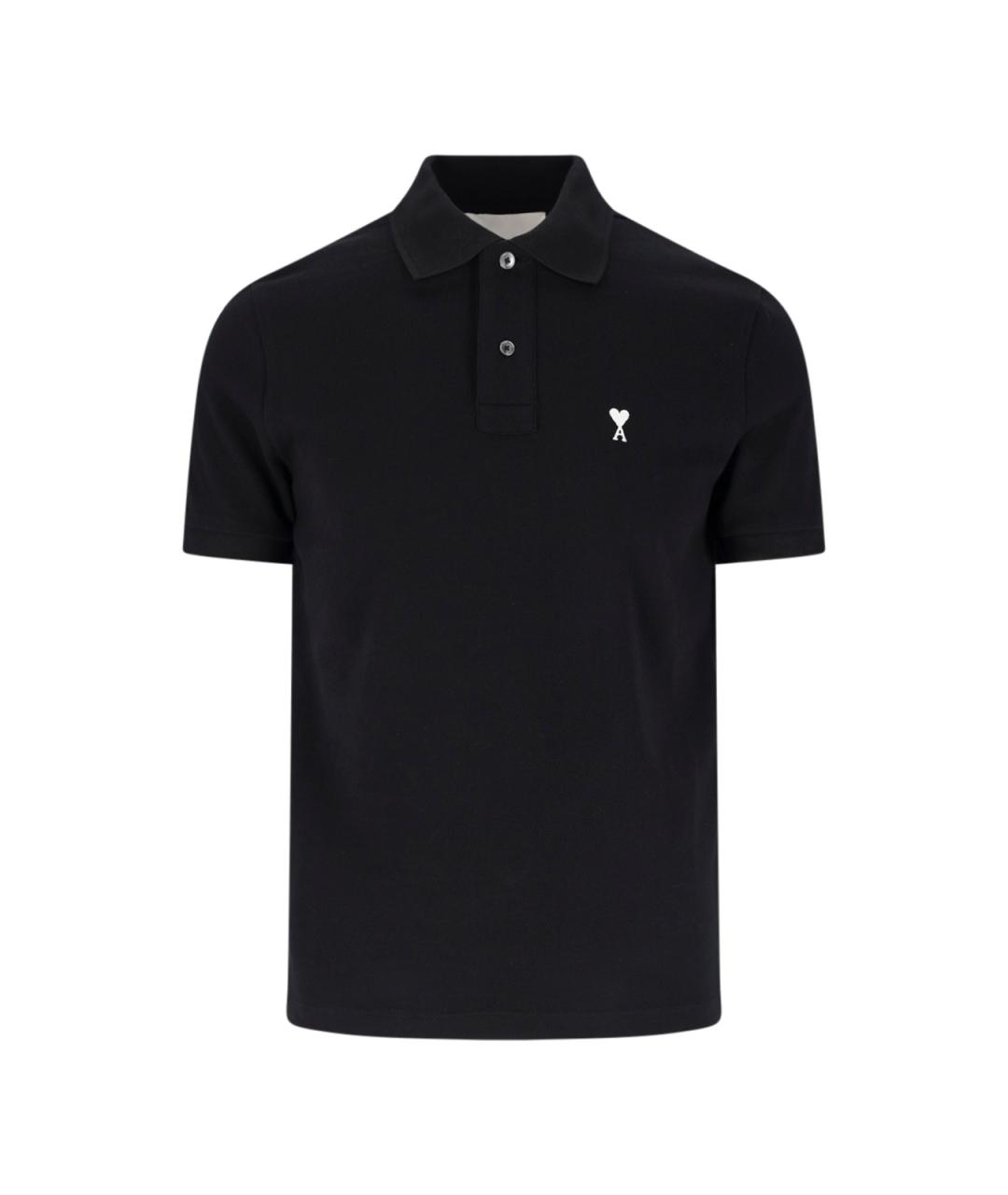 Ami Paris Черная хлопковая футболка, фото 1