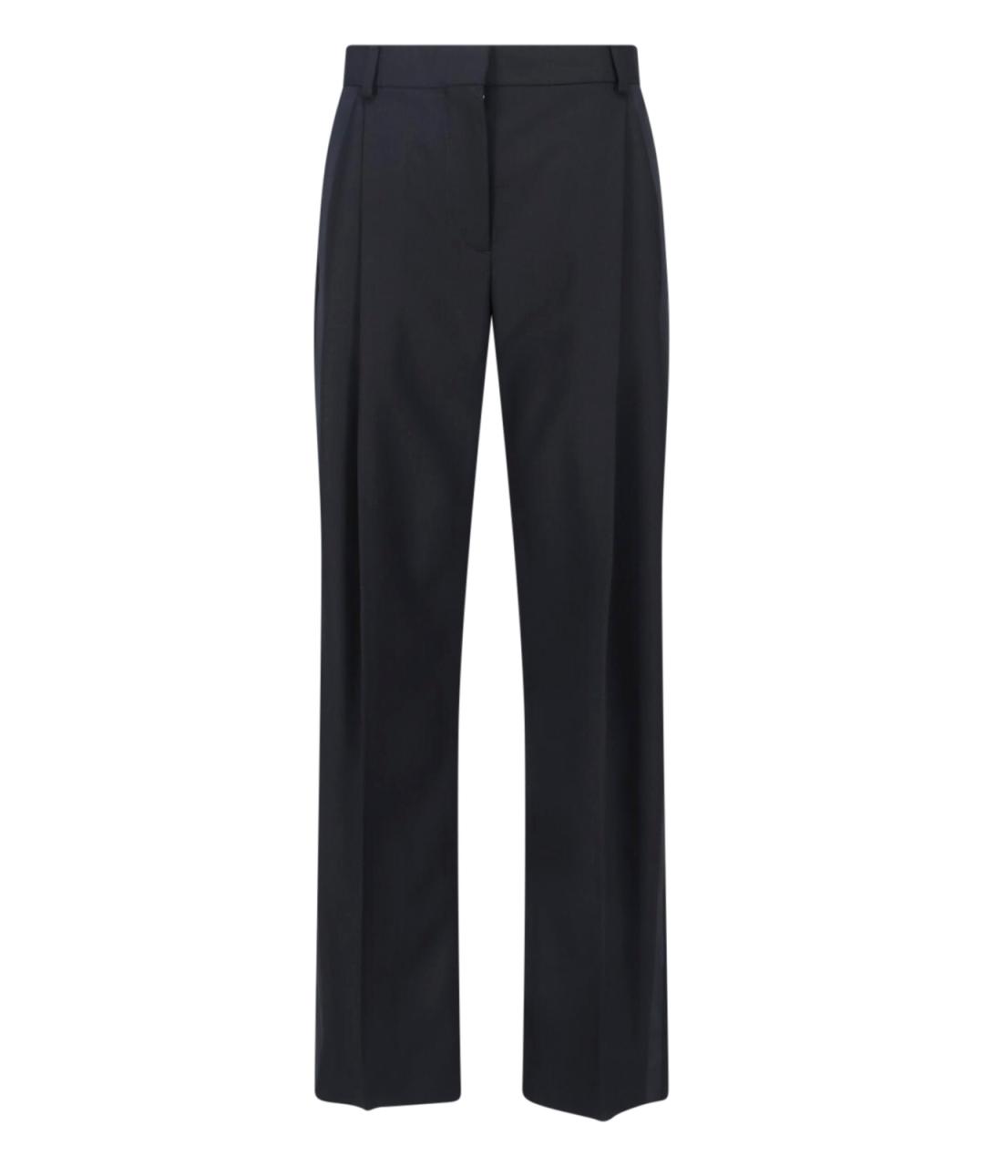 STELLA MCCARTNEY Черные полиэстеровые прямые брюки, фото 1