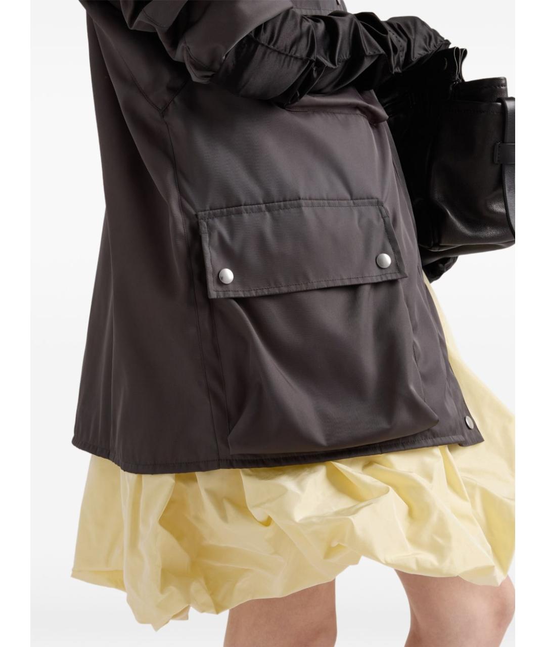 PRADA Антрацитовая полиамидовая куртка, фото 5