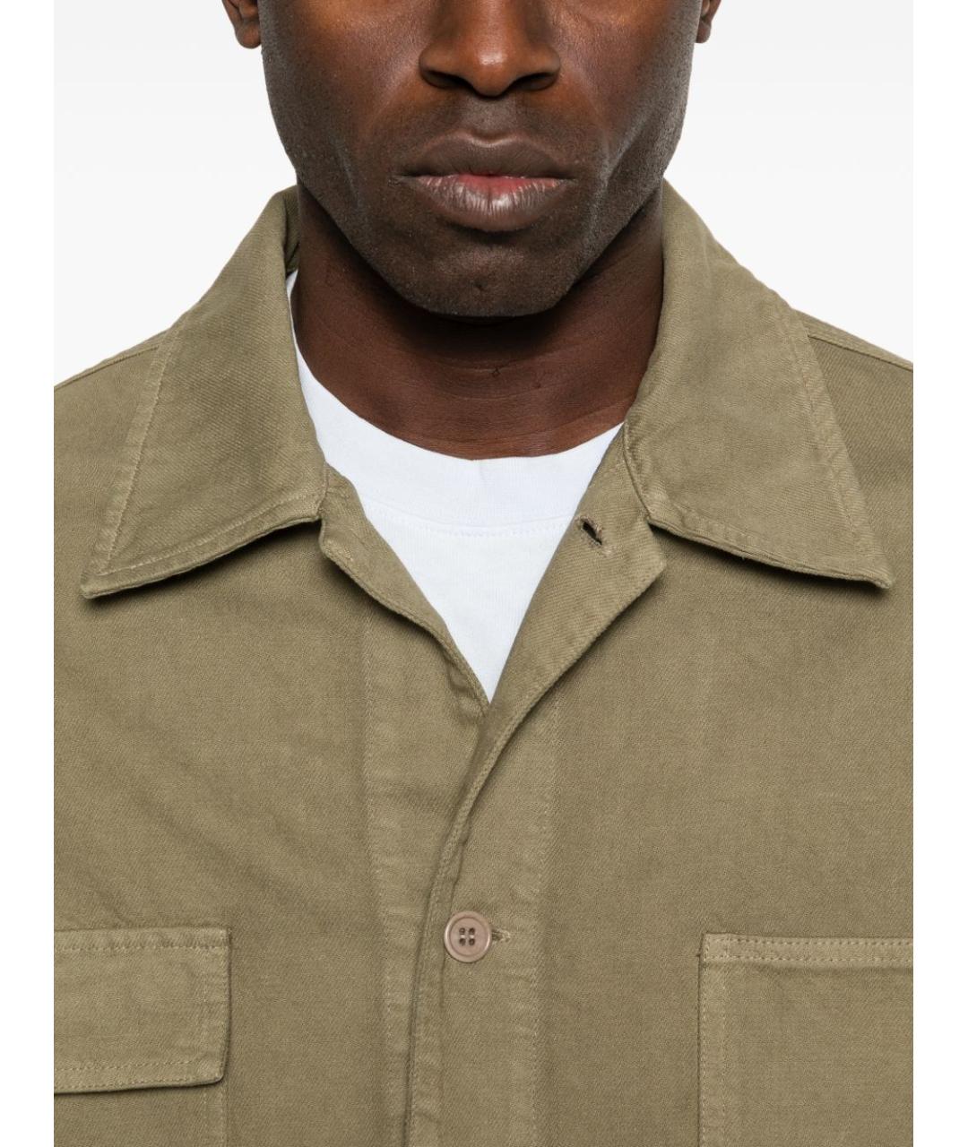 A.P.C. Хаки хлопковая куртка, фото 5