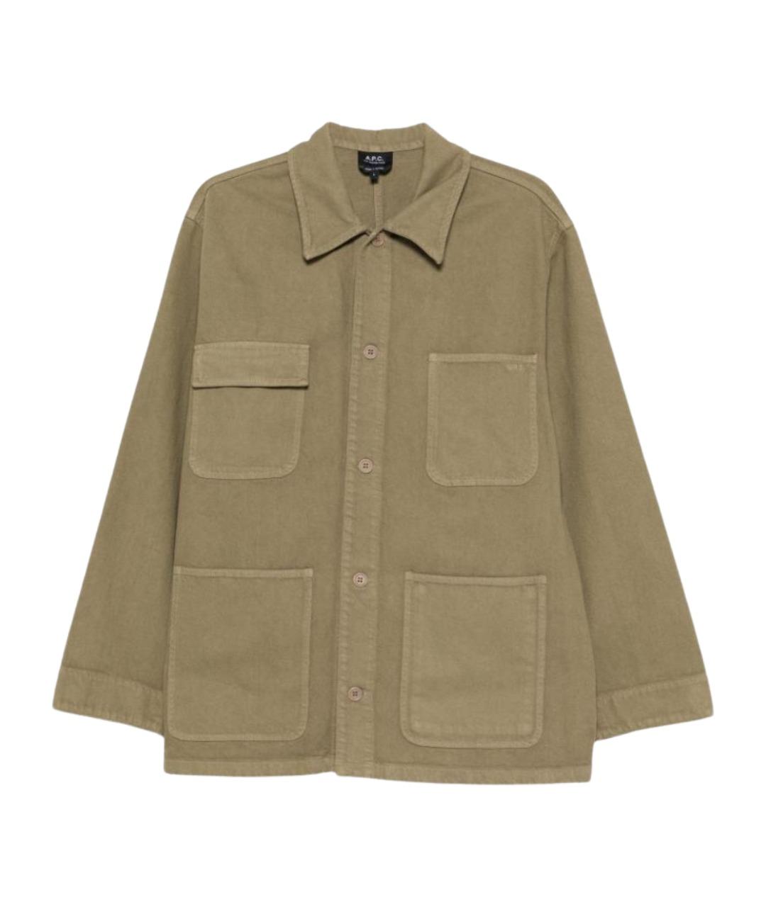 A.P.C. Хаки хлопковая куртка, фото 1