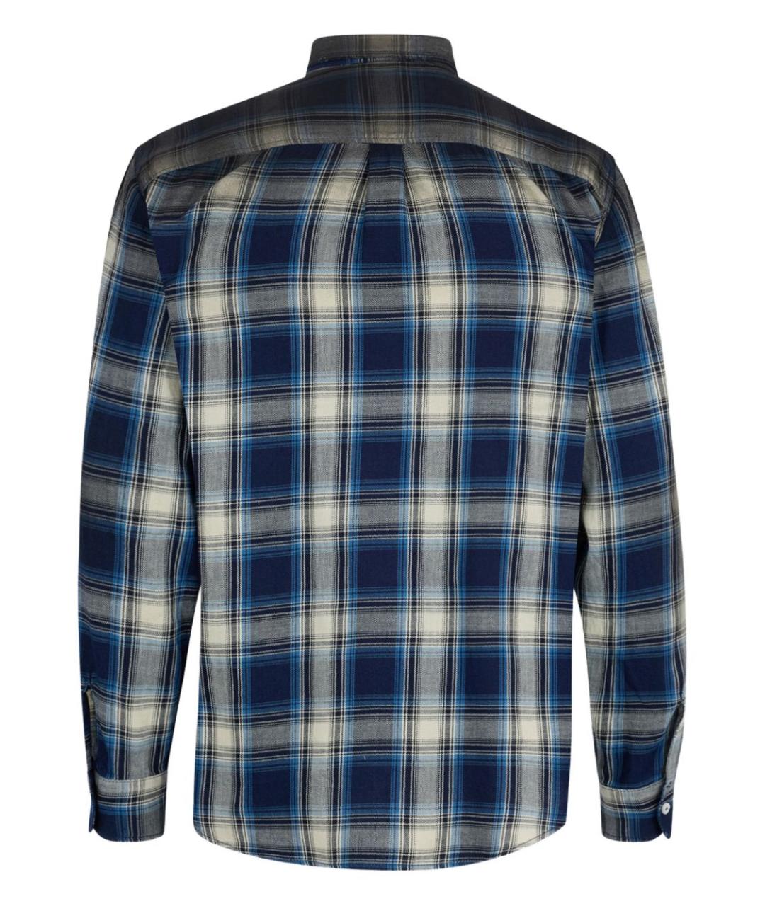 DSQUARED2 Синяя хлопковая кэжуал рубашка, фото 2