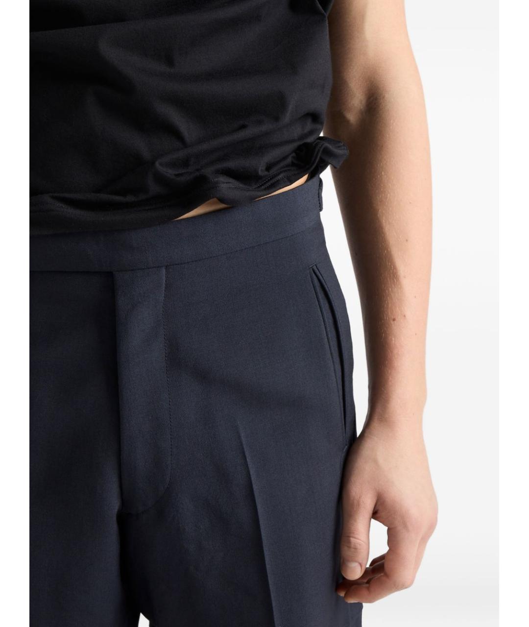 PRADA Черная хлопковая футболка, фото 5