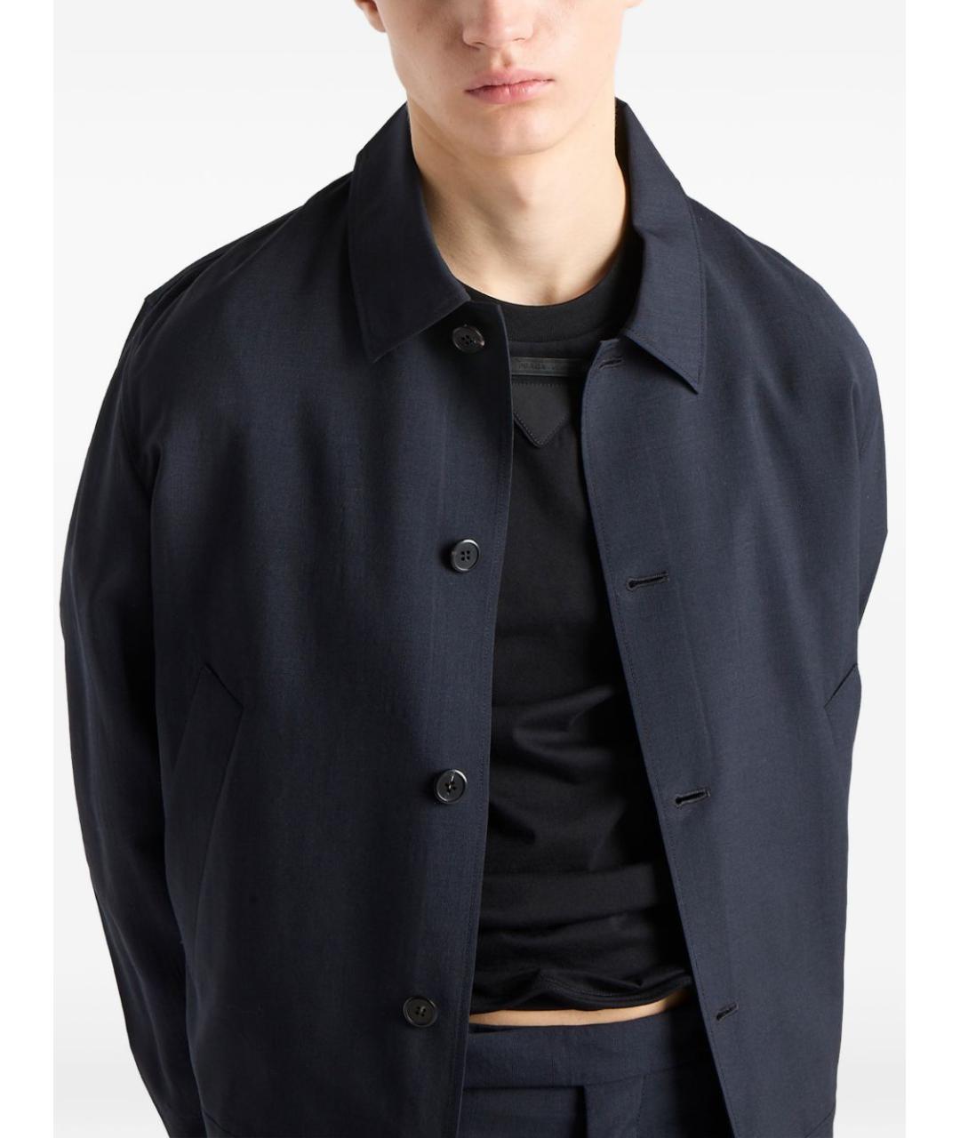 PRADA Черная хлопковая футболка, фото 6