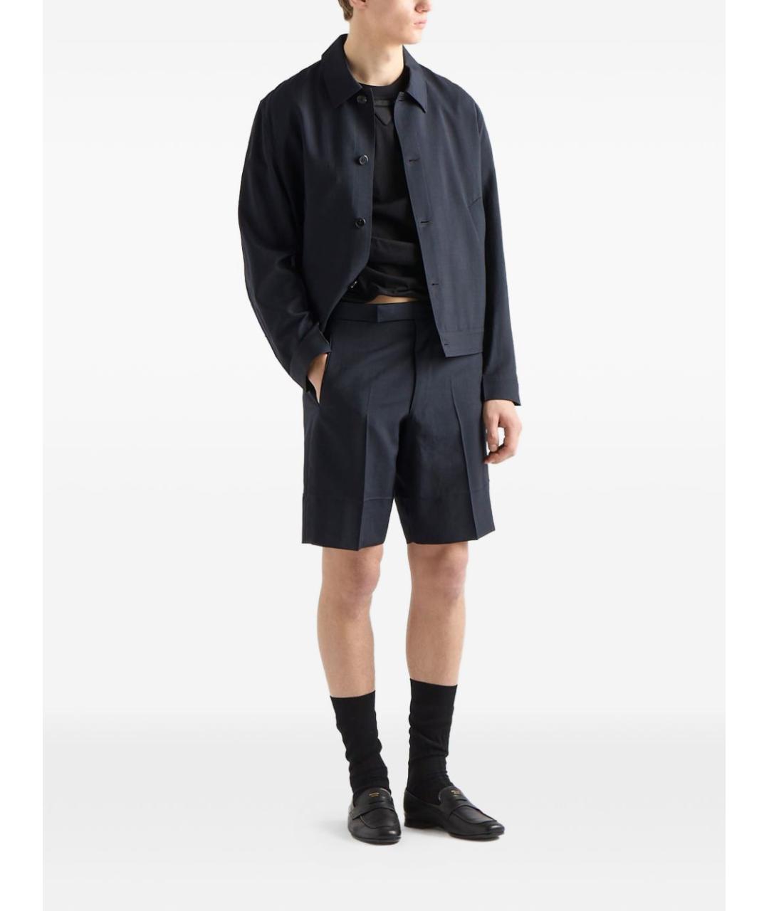 PRADA Черная хлопковая футболка, фото 4