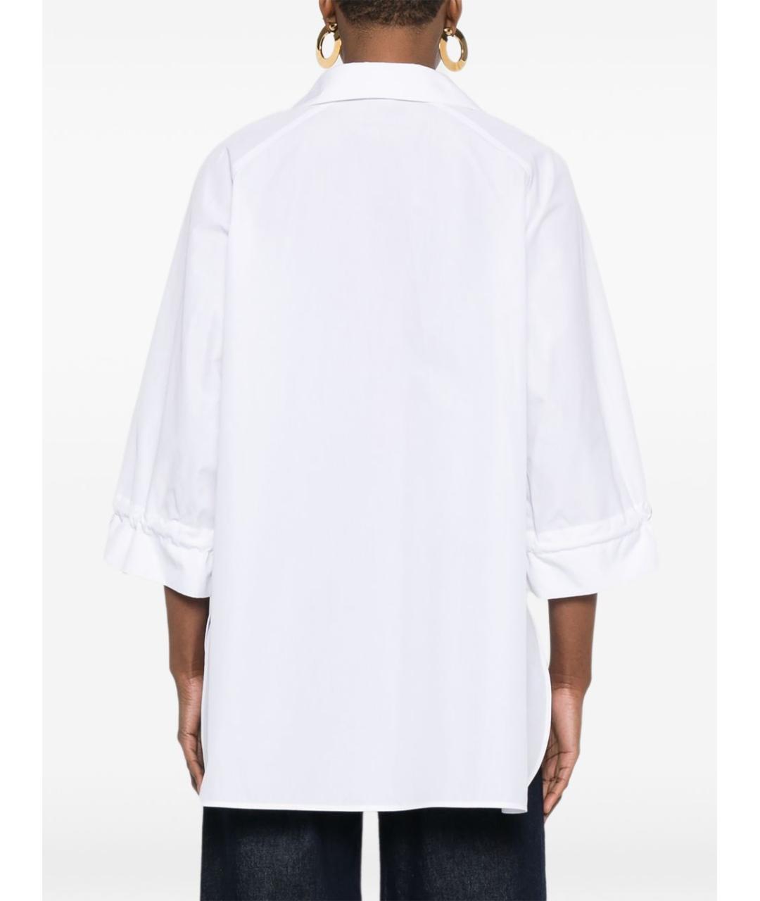 MAX MARA Белая хлопковая рубашка, фото 5