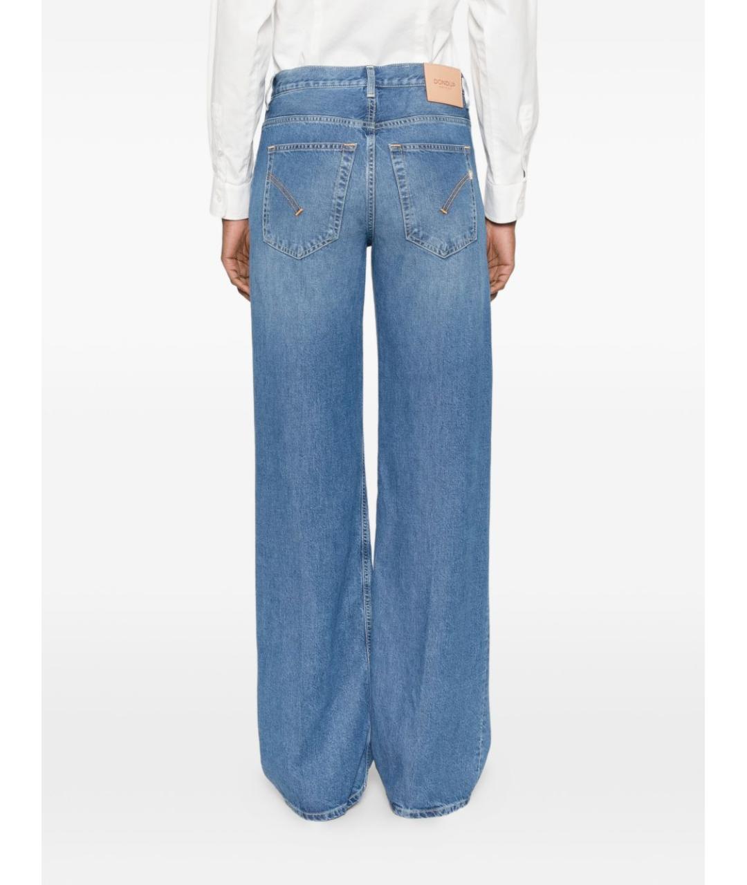 DONDUP Синие хлопковые прямые джинсы, фото 4