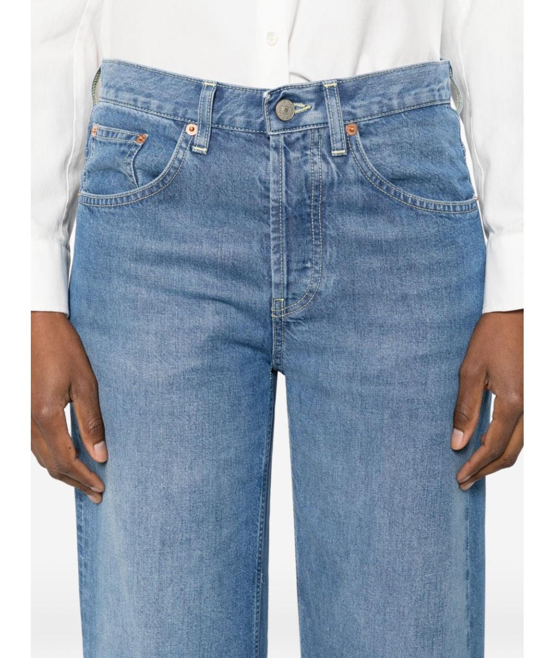 DONDUP Синие хлопковые прямые джинсы, фото 3