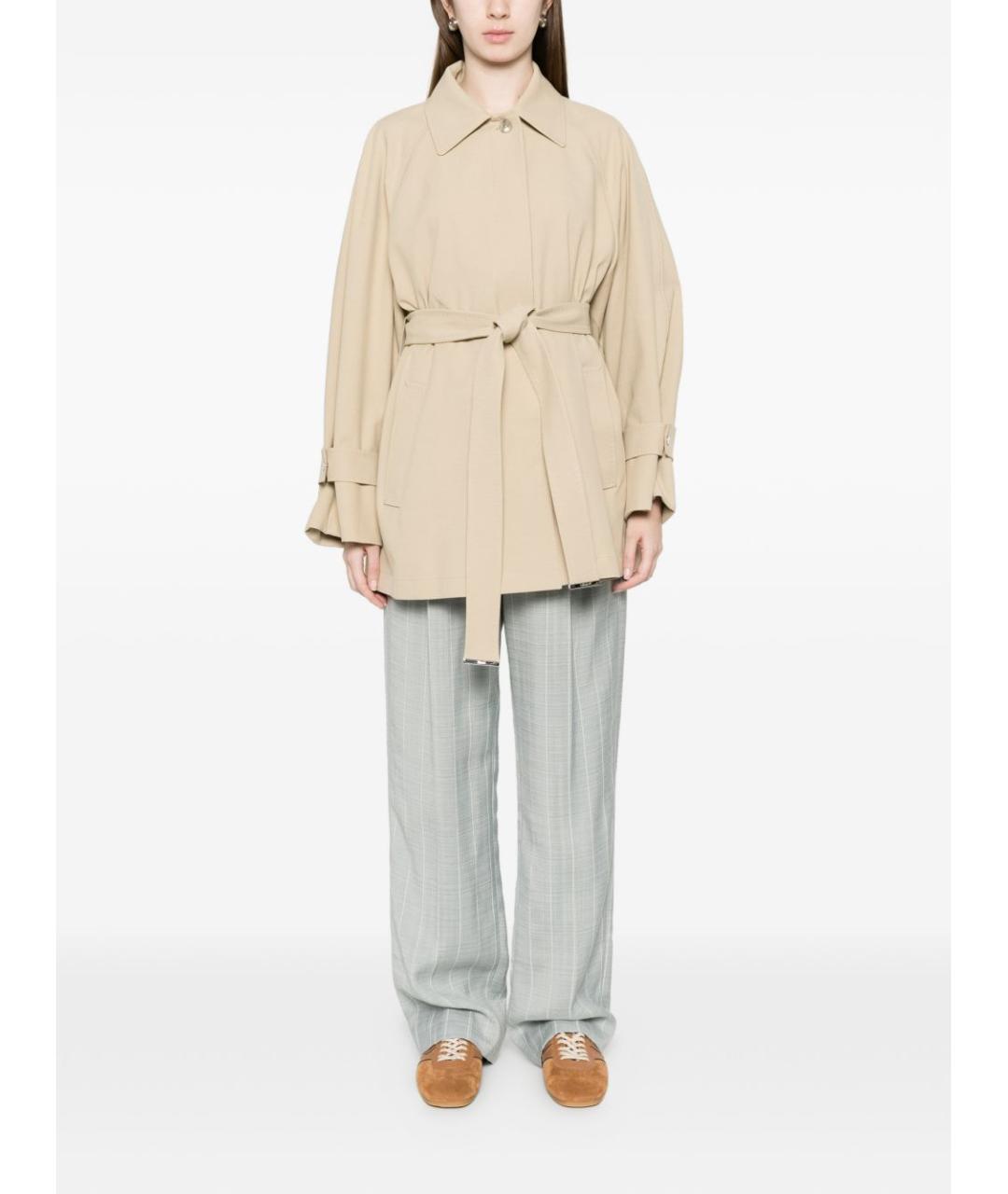 HERNO Бежевый тренч/плащ, фото 4