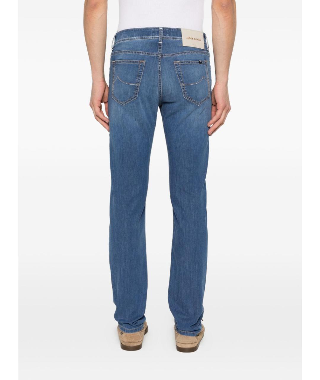 JACOB COHEN Синие хлопковые джинсы скинни, фото 4