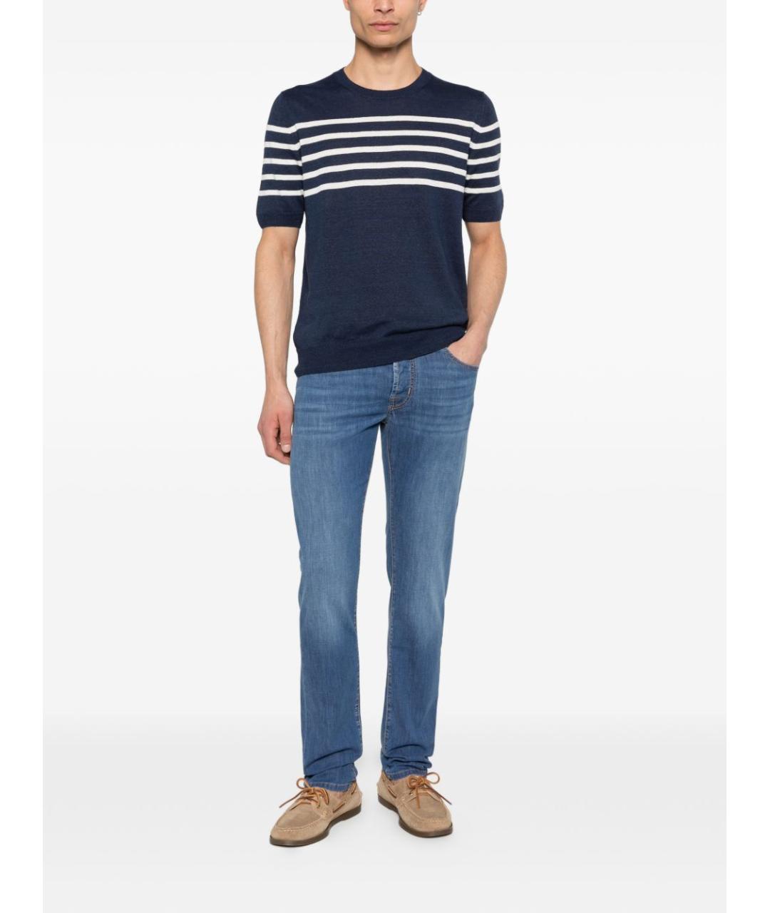 JACOB COHEN Синие хлопковые джинсы скинни, фото 3