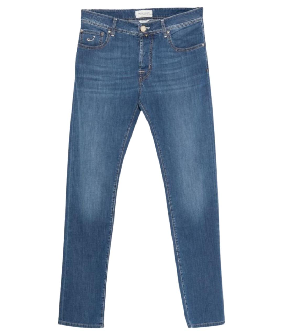 JACOB COHEN Синие хлопковые джинсы скинни, фото 1