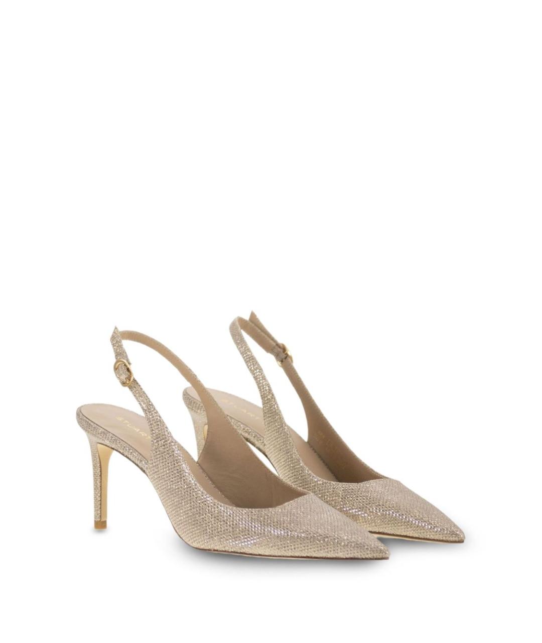 STUART WEITZMAN Золотые туфли, фото 5
