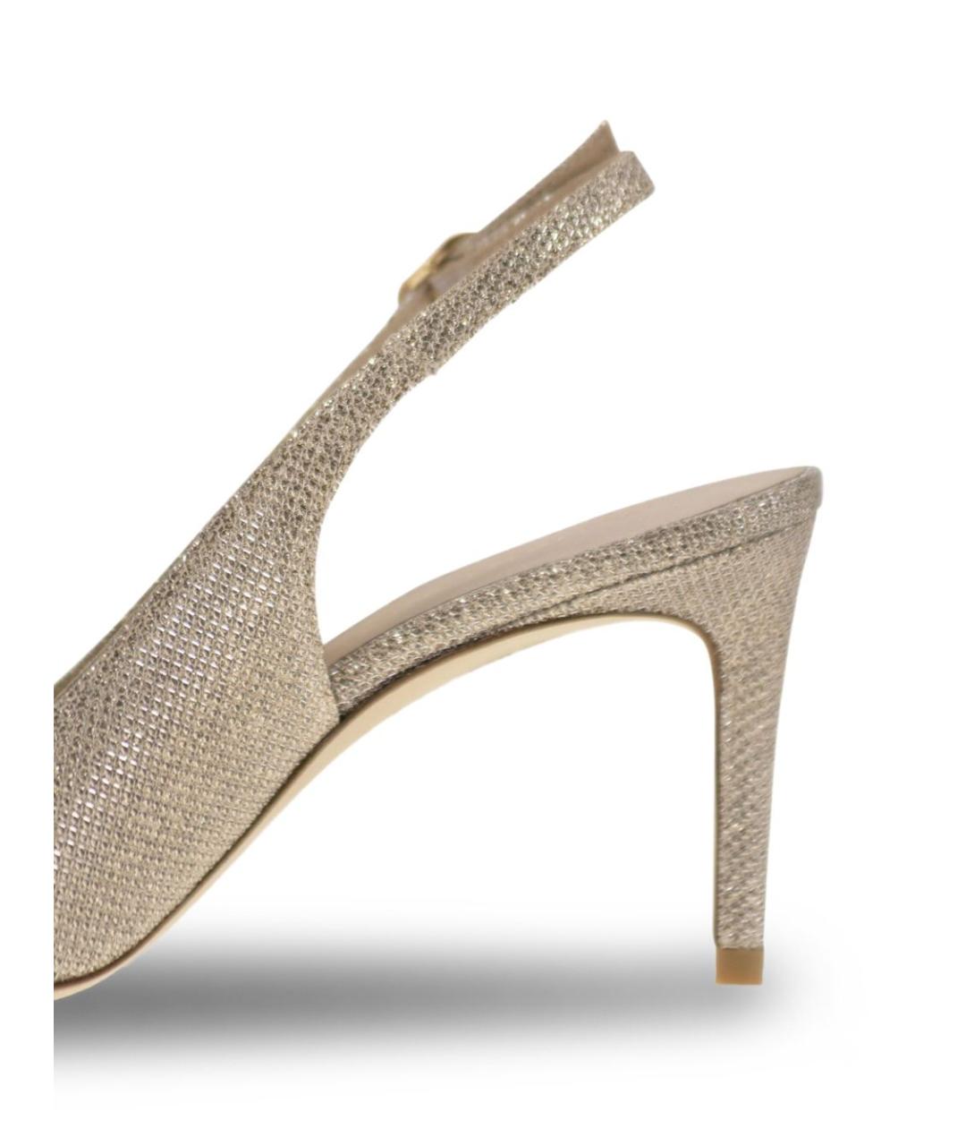 STUART WEITZMAN Золотые туфли, фото 4