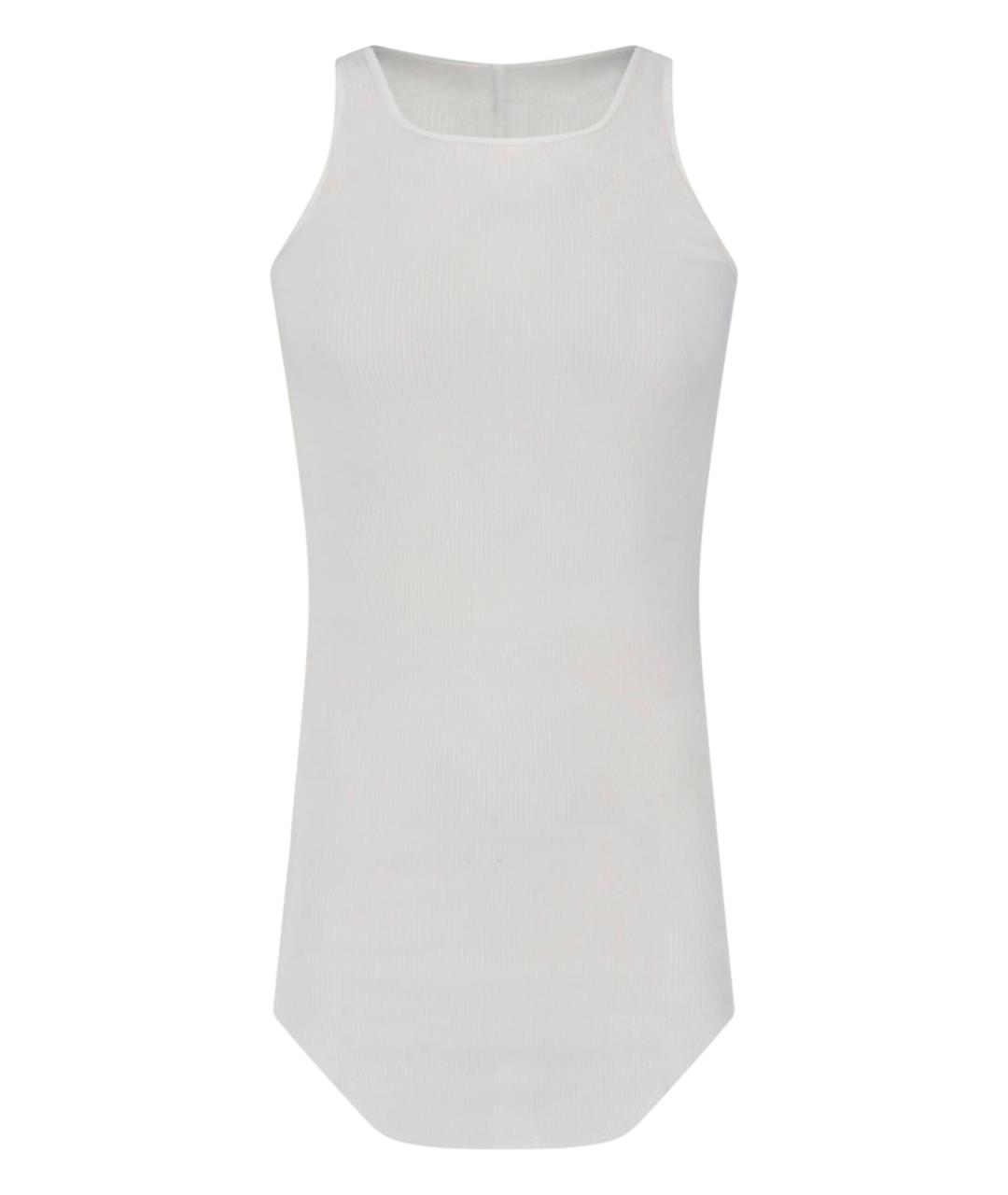 RICK OWENS Белая вискозная майка, фото 1