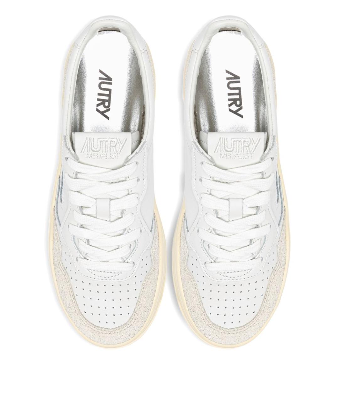 AUTRY Белые кожаные кеды, фото 4