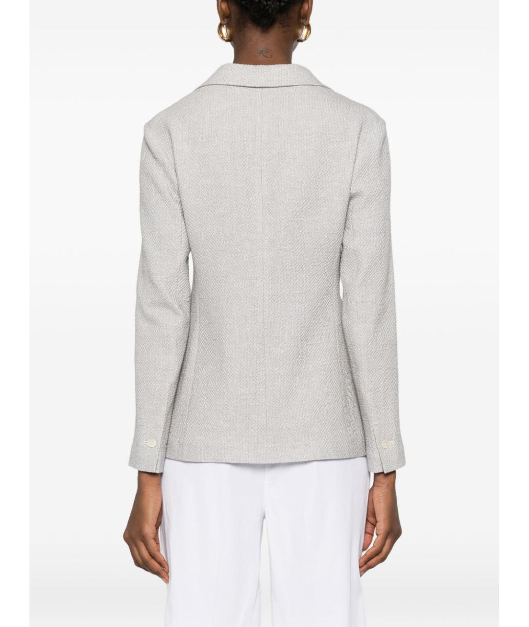 CIRCOLO 1901 Серый льняной жакет/пиджак, фото 2