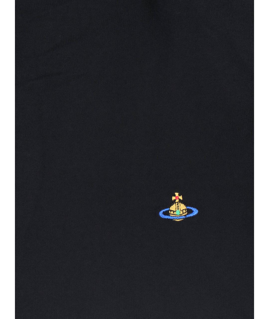 VIVIENNE WESTWOOD Черный хлопковый джемпер / свитер, фото 3