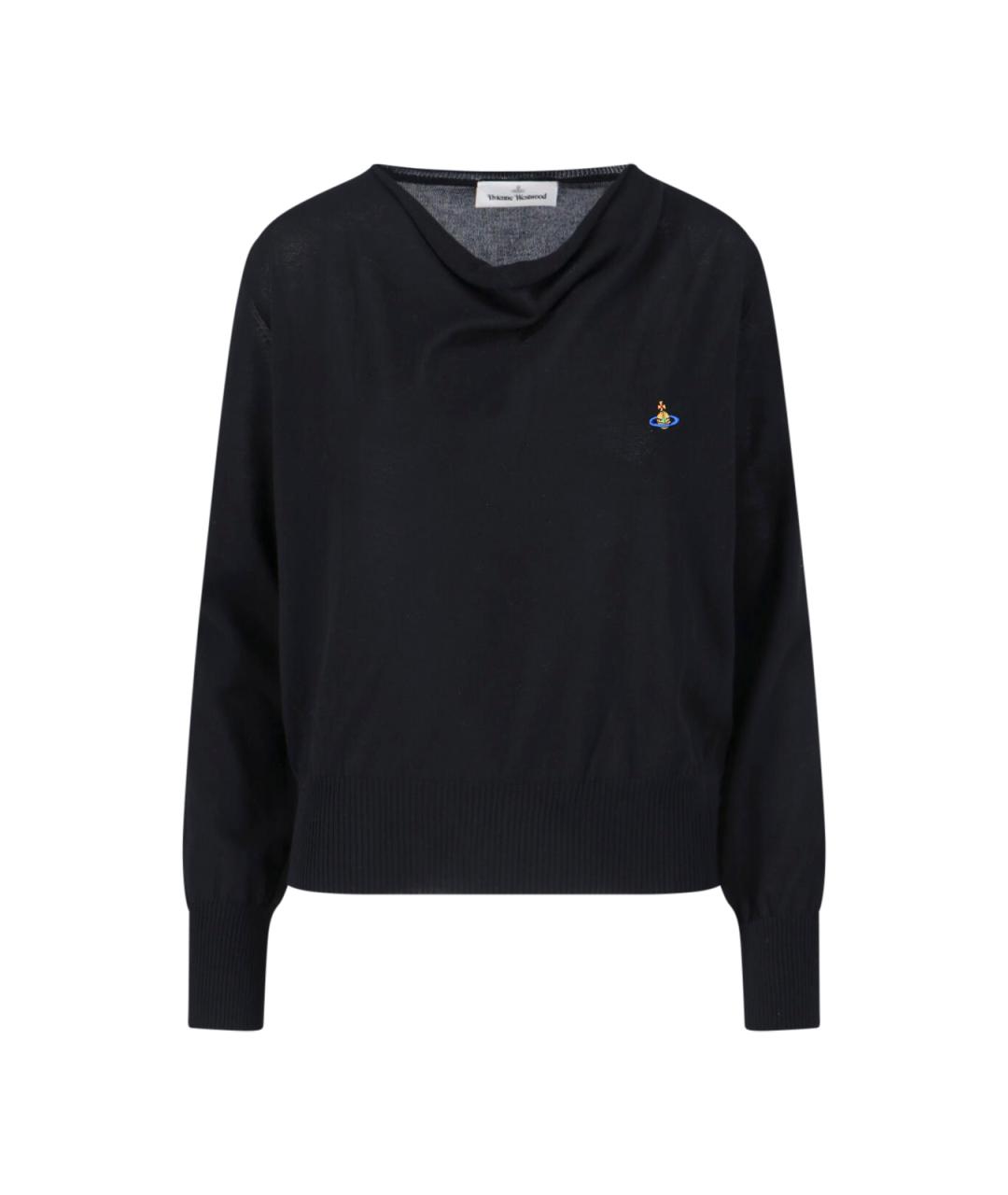 VIVIENNE WESTWOOD Черный хлопковый джемпер / свитер, фото 1