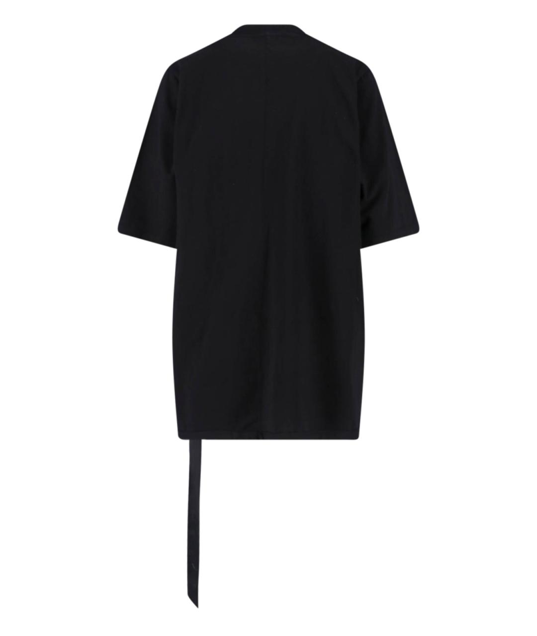 RICK OWENS DRKSHDW Черная хлопковая футболка, фото 2