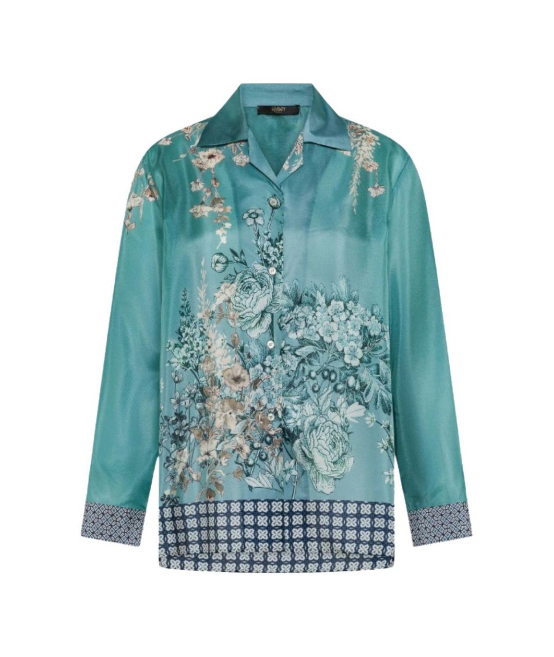 SEVENTY Зеленая шелковая рубашка, фото 1