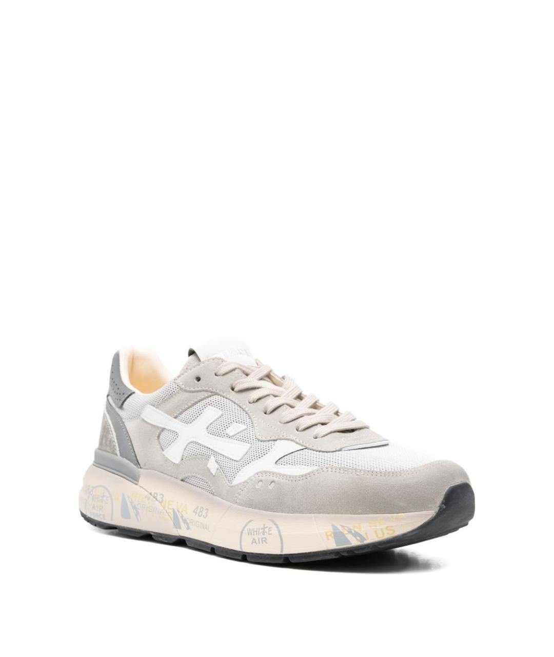 PREMIATA Серые низкие кроссовки / кеды, фото 4